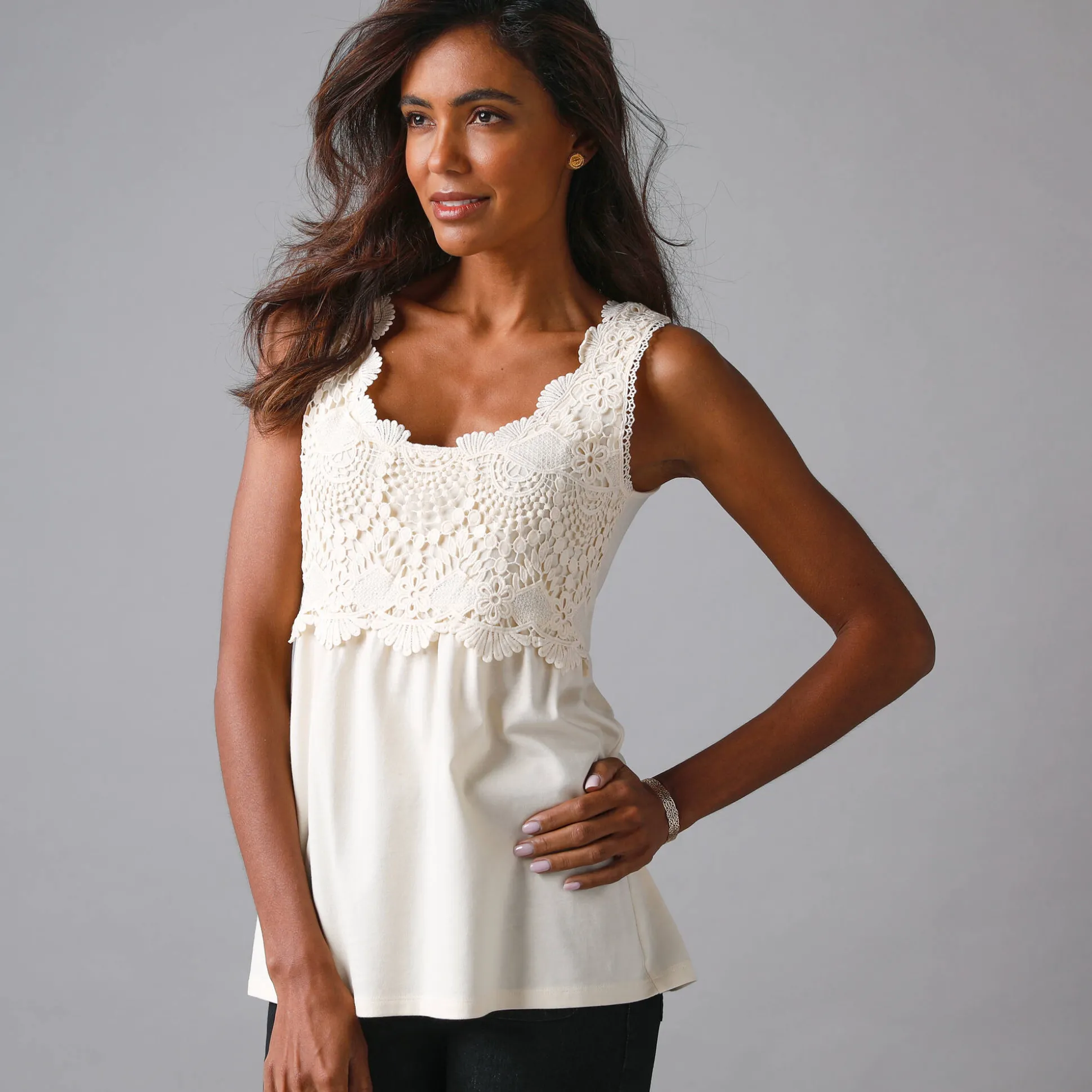 Topje met macramé