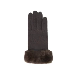 Touchscreen handschoenen met nepbont