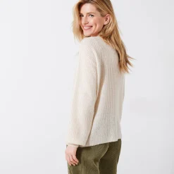 Trui met boothals, patenttricot met zachte touch