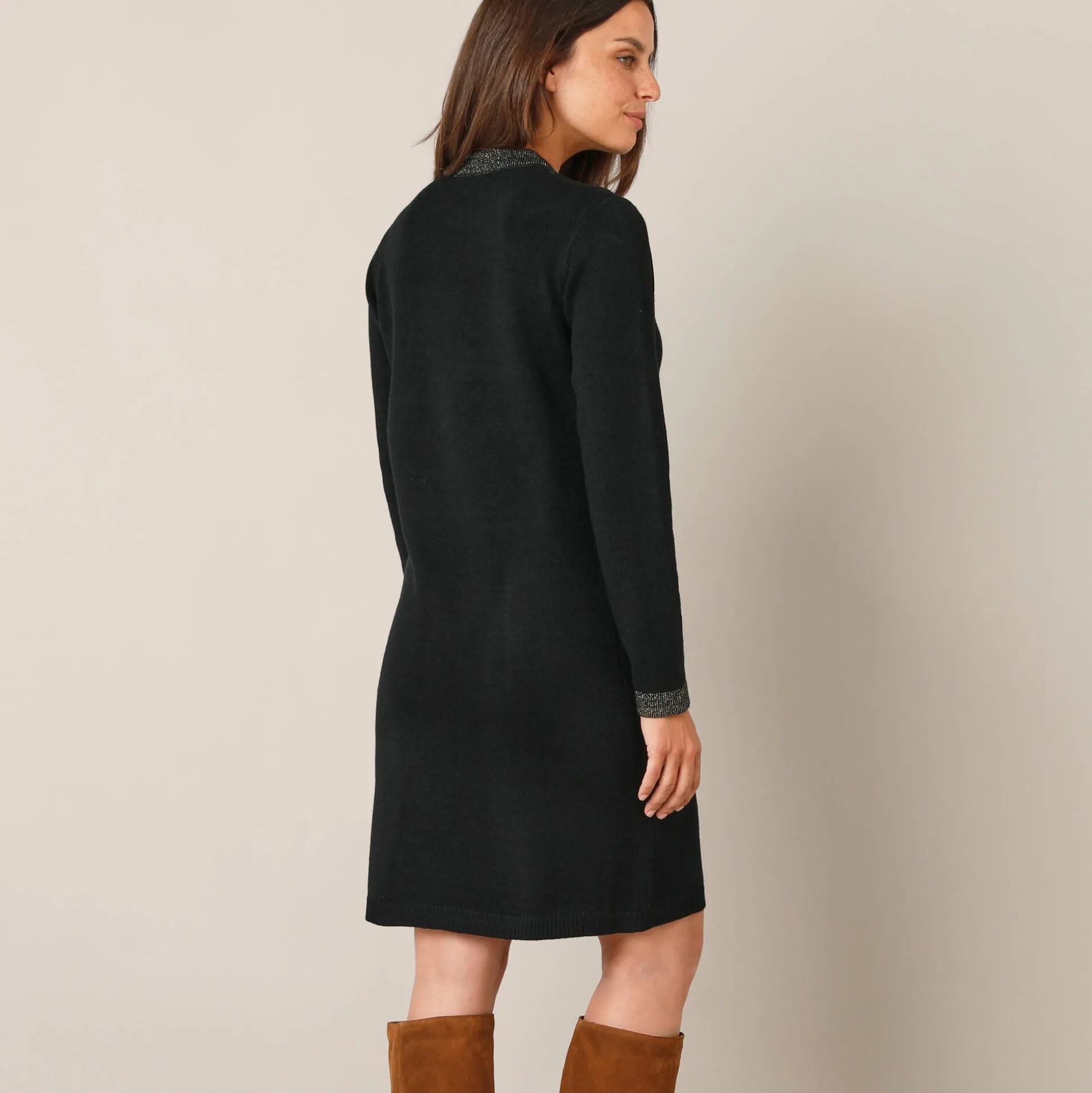 Trui met glanzende details, 2 zakken