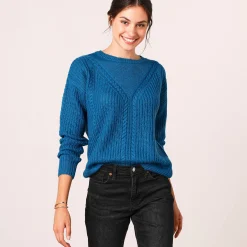 Trui met kabelmotieven - patenttricot