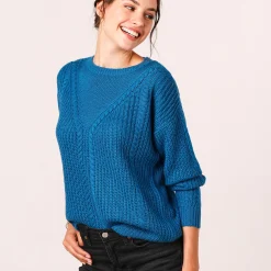 Trui met kabelmotieven - patenttricot