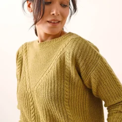 Trui met kabelmotieven - patenttricot