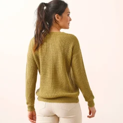 Trui met kabelmotieven - patenttricot