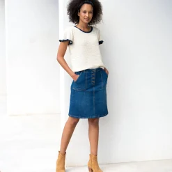 Trui met korte mouwen, fantasietricot