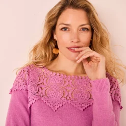 Trui met macramé