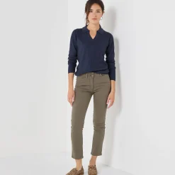 Trui met polokraag, ribtricot