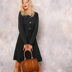 Trui-jurk met knoopsluiting