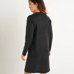 Trui-jurk met zakken