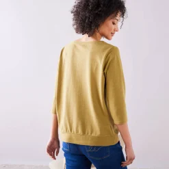 T-shirt in glanstricot