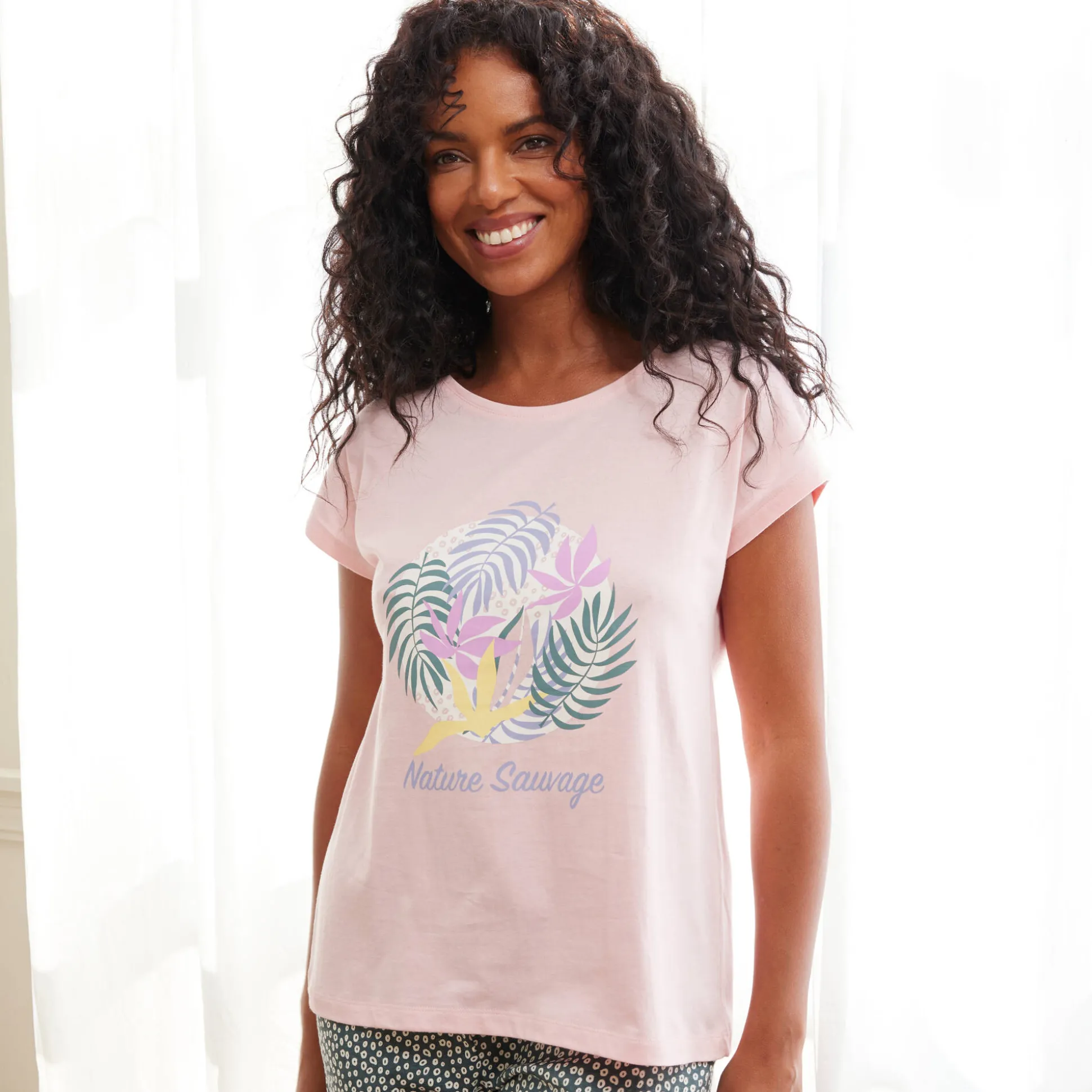 T-shirt met korte mouwen "Nature Sauvage"