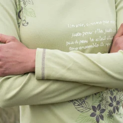 T-shirt met lange mouwen en bloemenprint