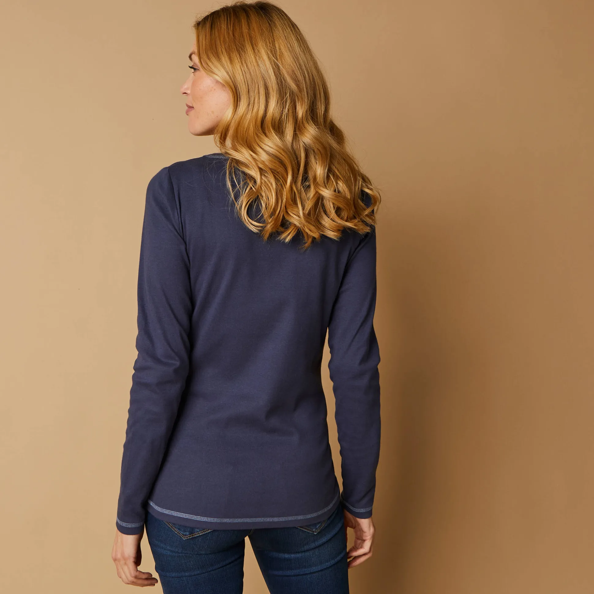T-shirt met lange mouwen en bloemenprint