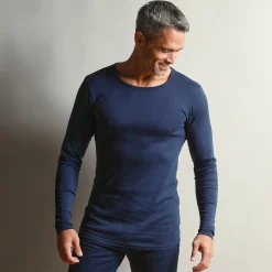 T-shirt met lange mouwen en lang rugpand - herenondergoed, set van 2