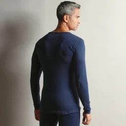 T-shirt met lange mouwen en lang rugpand - herenondergoed, set van 2