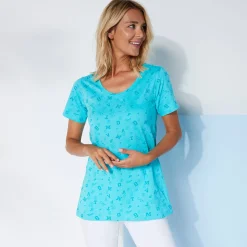 T-shirt met letterprint