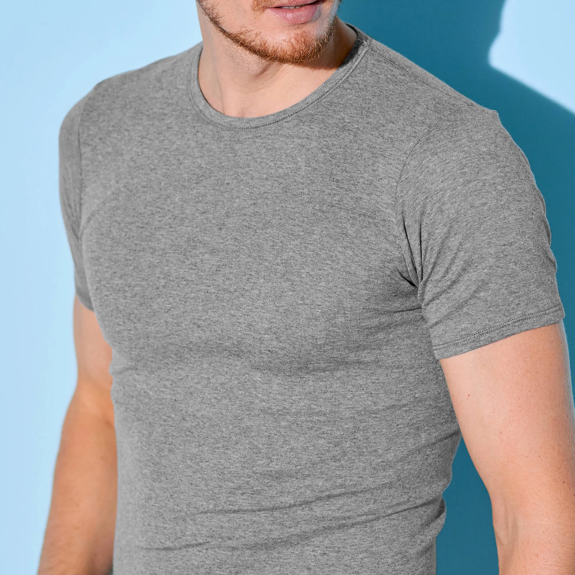 T-shirt met ronde hals - herenondergoed, set van 2