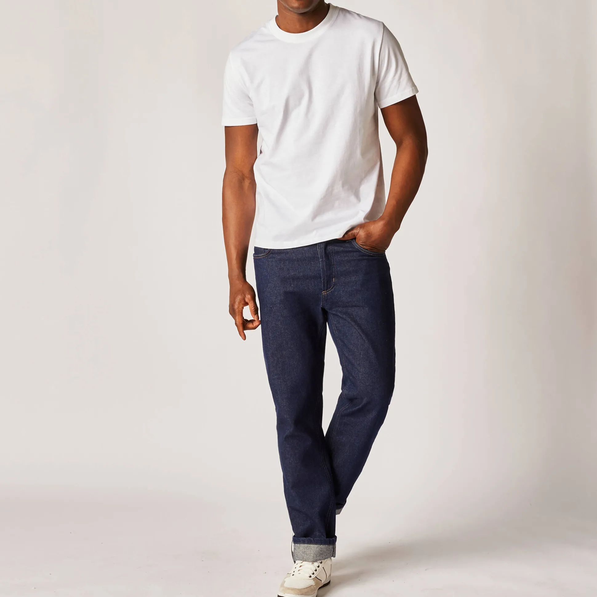 T-shirt met ronde hals en korte mouwen