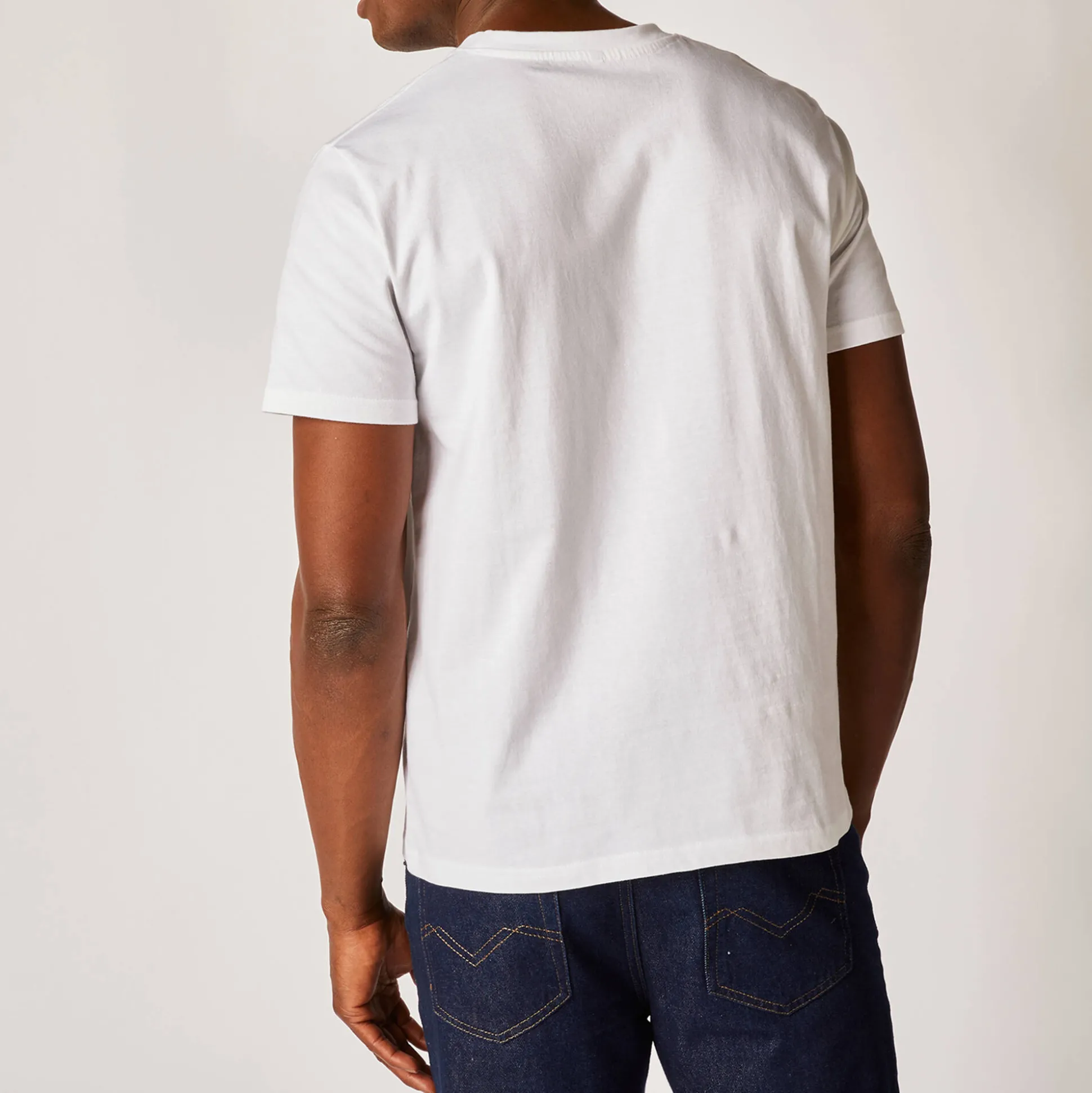 T-shirt met ronde hals en korte mouwen