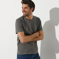 T-shirt met ronde hals en korte mouwen