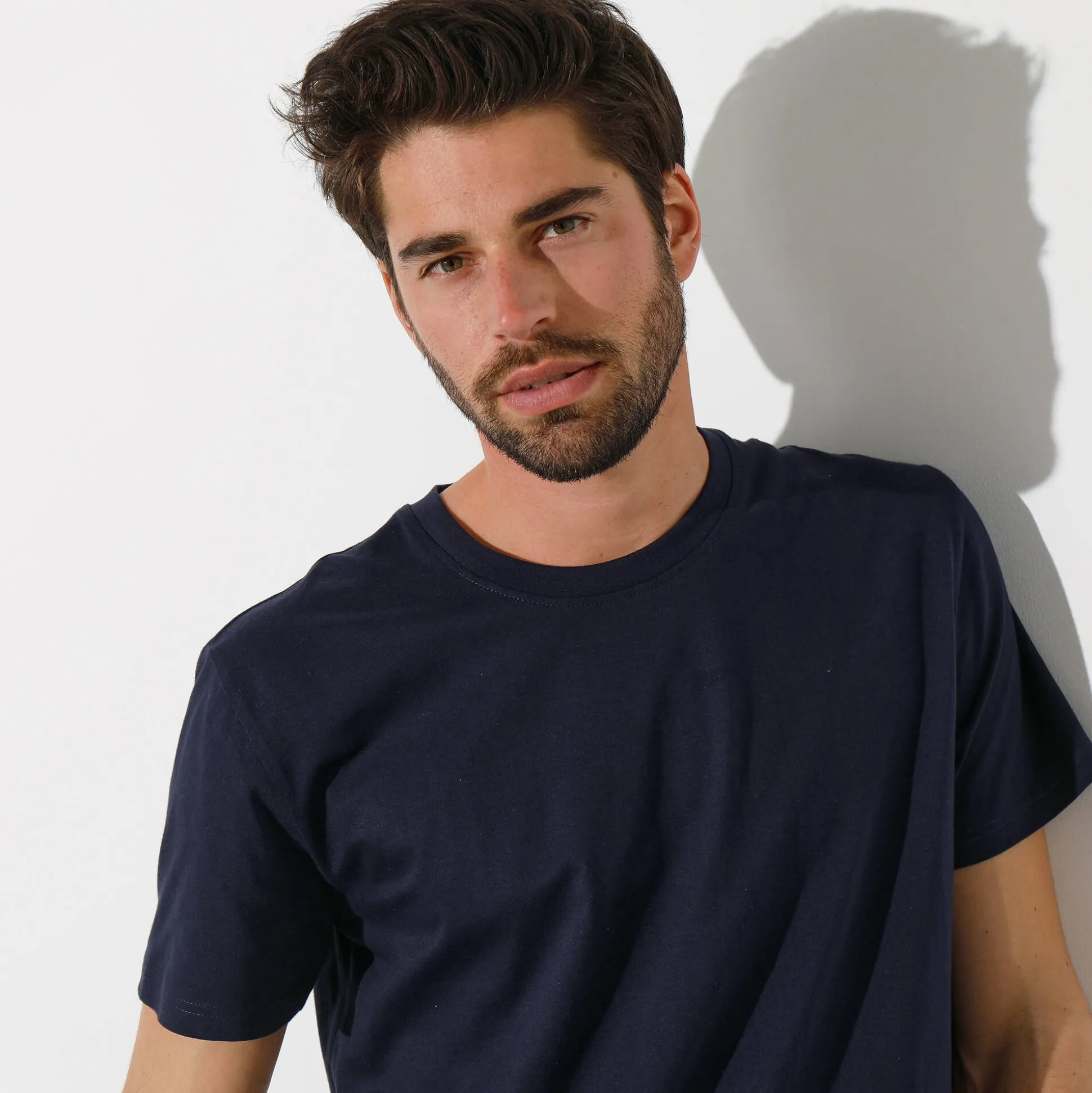 T-shirt met ronde hals en korte mouwen