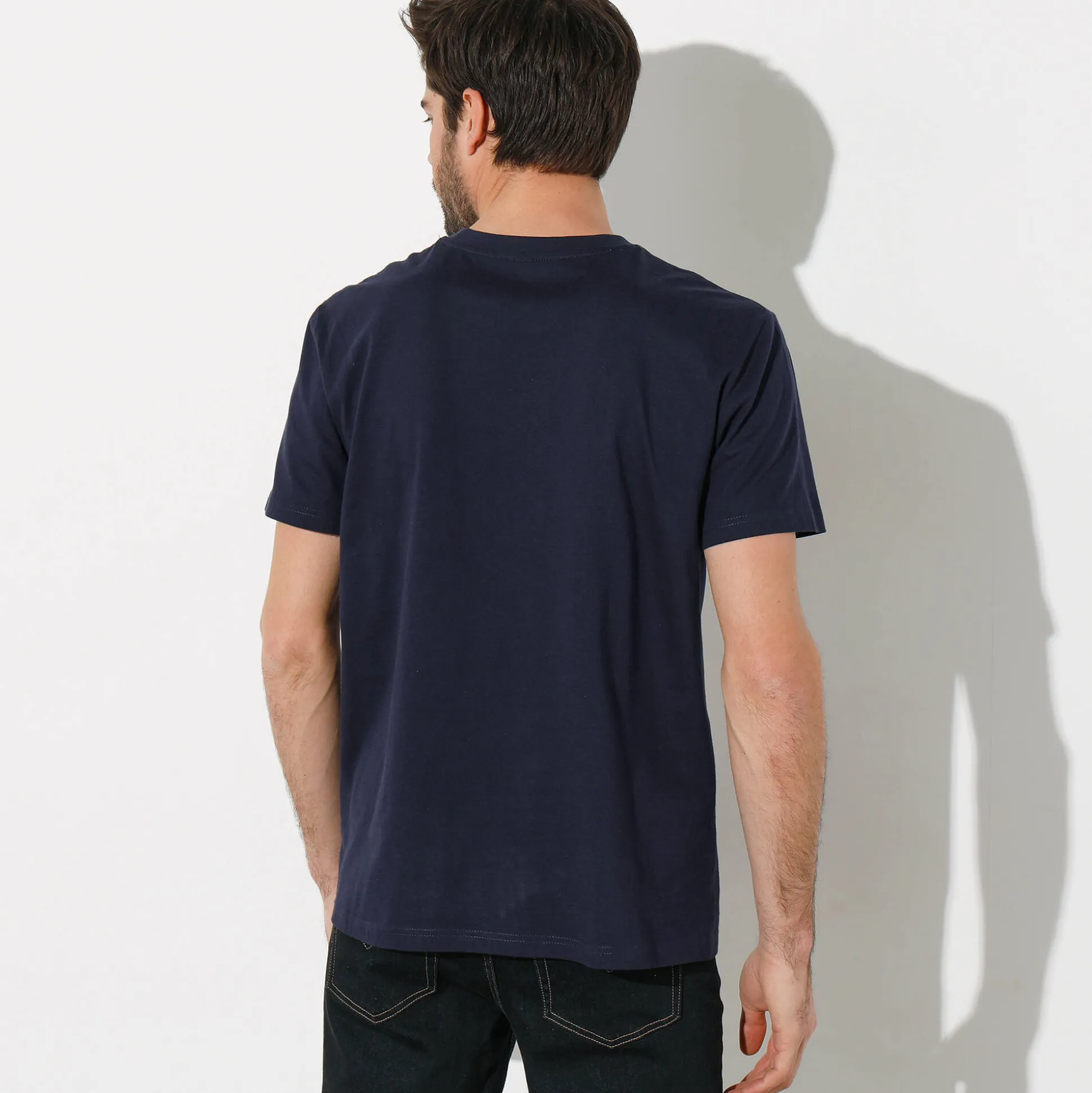 T-shirt met ronde hals en korte mouwen