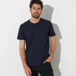 T-shirt met ronde hals en korte mouwen