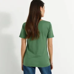 T-shirt met ronde hals en korte mouwen