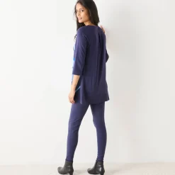 Tuniek met V-hals en grafische print