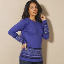 Tuniektrui, onderkant en polsen in jacquard