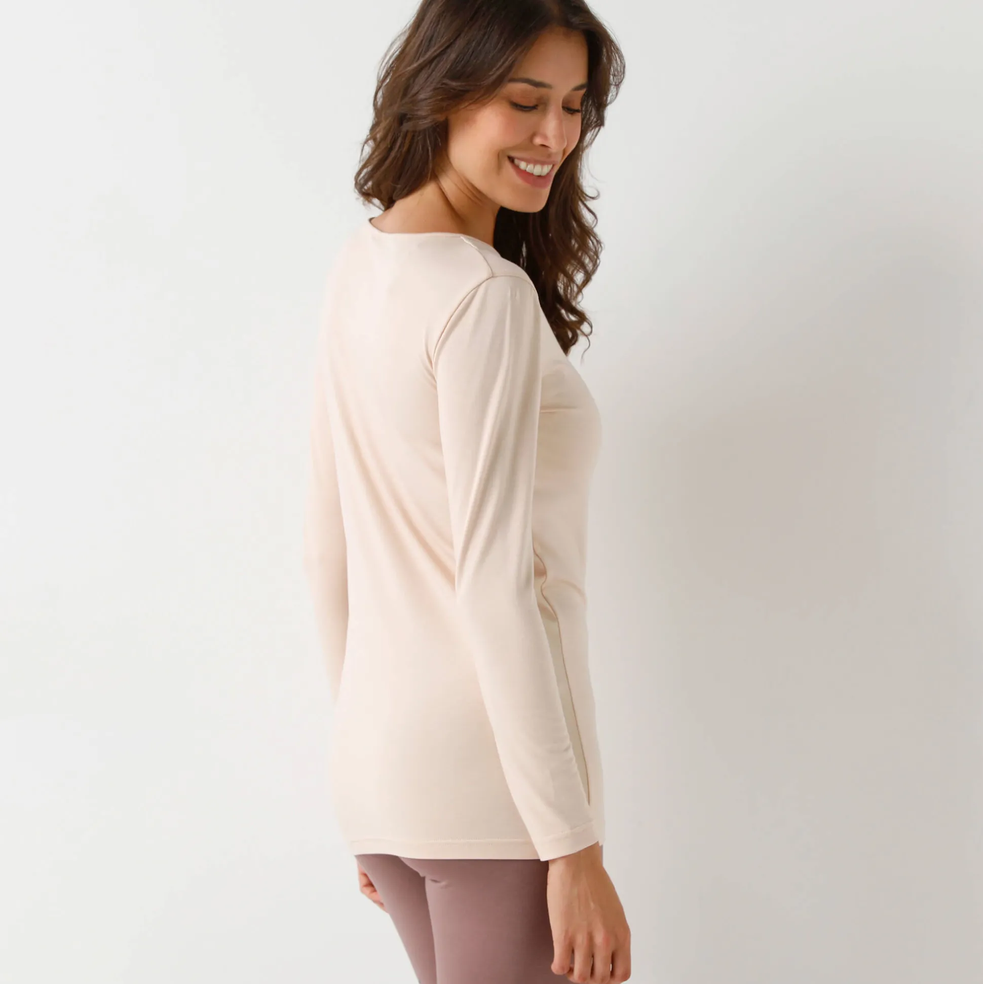 Tweede huid' T-shirt met lange mouwen