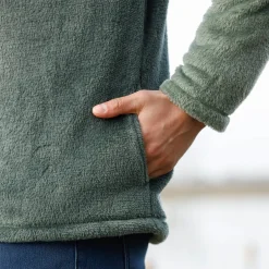 Tweekleurige blouson met rits, fleece met pluchetouch