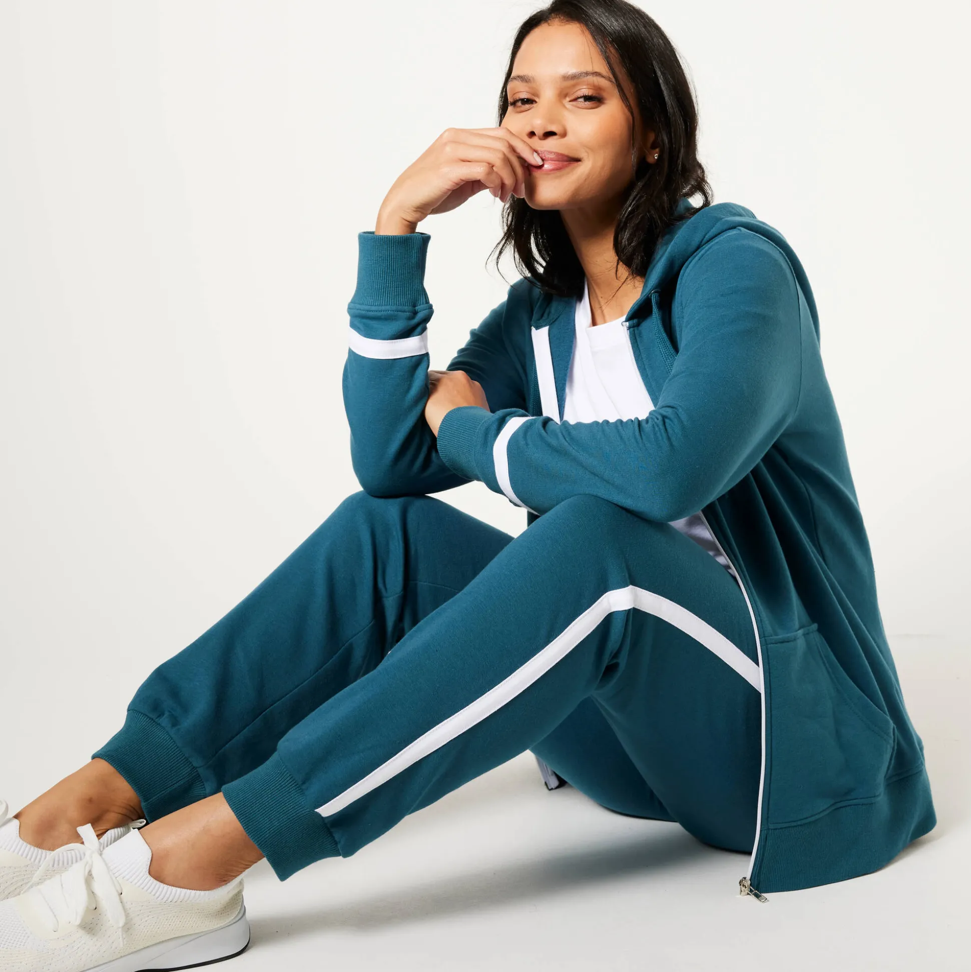 Tweekleurige joggingbroek