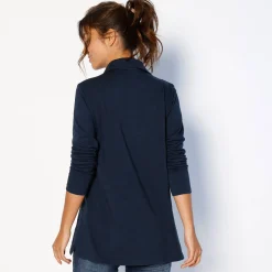 Tweekleurige polo in jerseytricot
