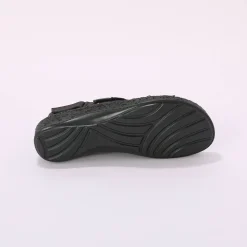 Tweekleurige sandalen in extrasoepel leer