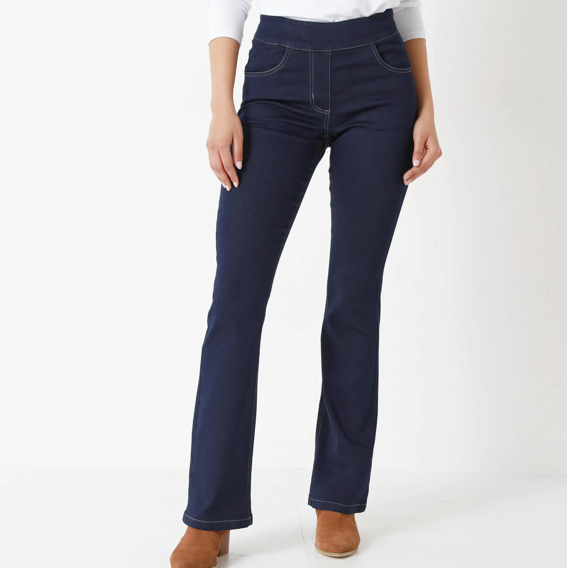Ultracomfortabele bootcut jeans, grote lengte