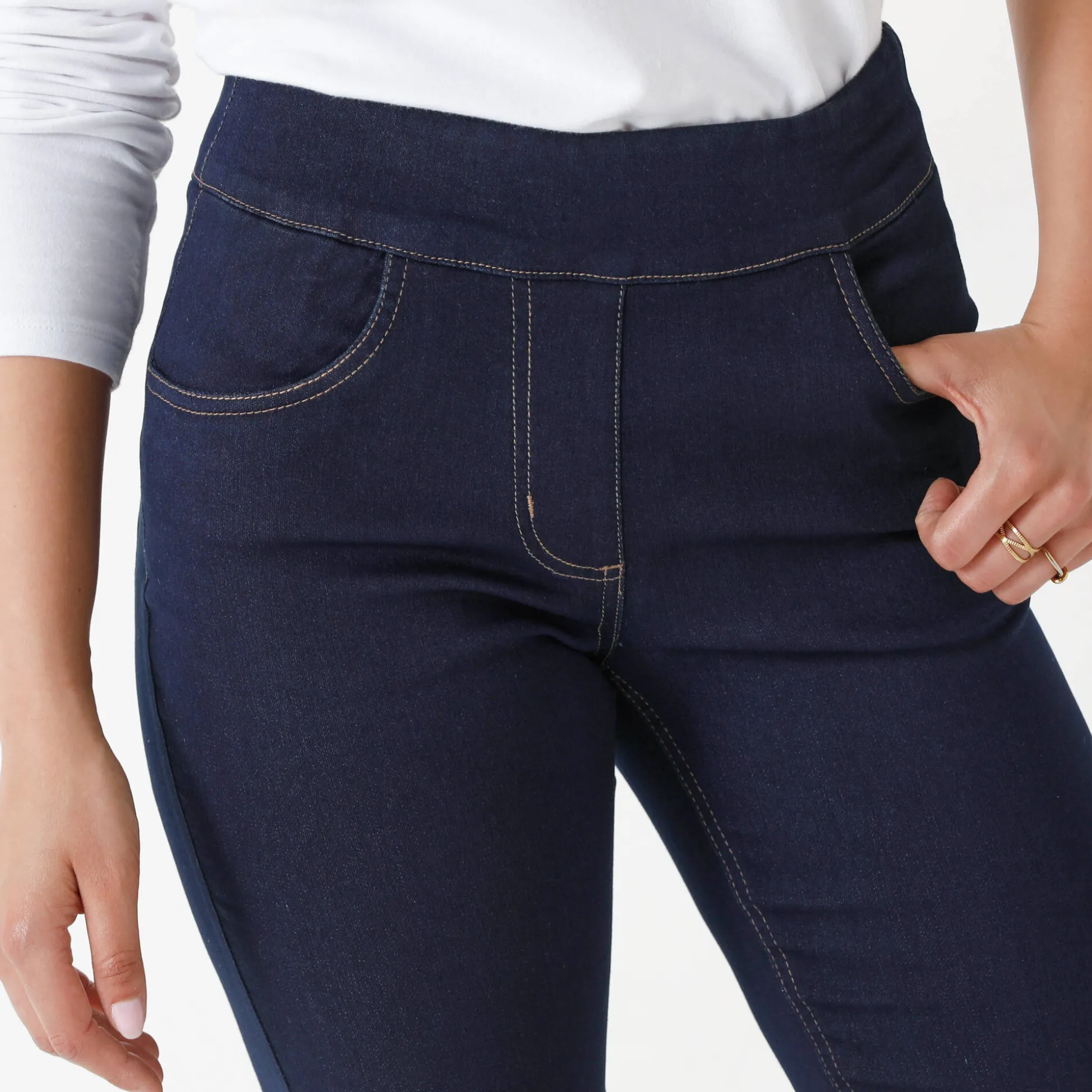 Ultracomfortabele bootcut jeans, grote lengte