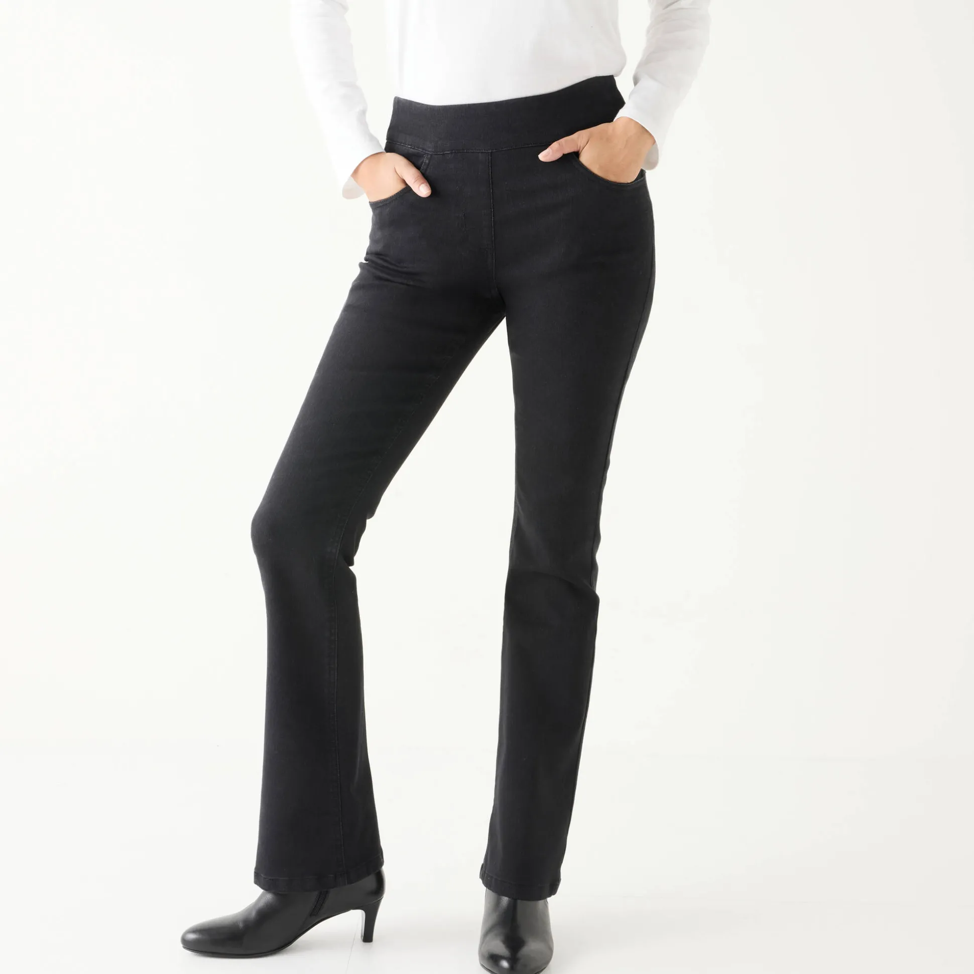 Ultracomfortabele bootcut jeans, grote lengte