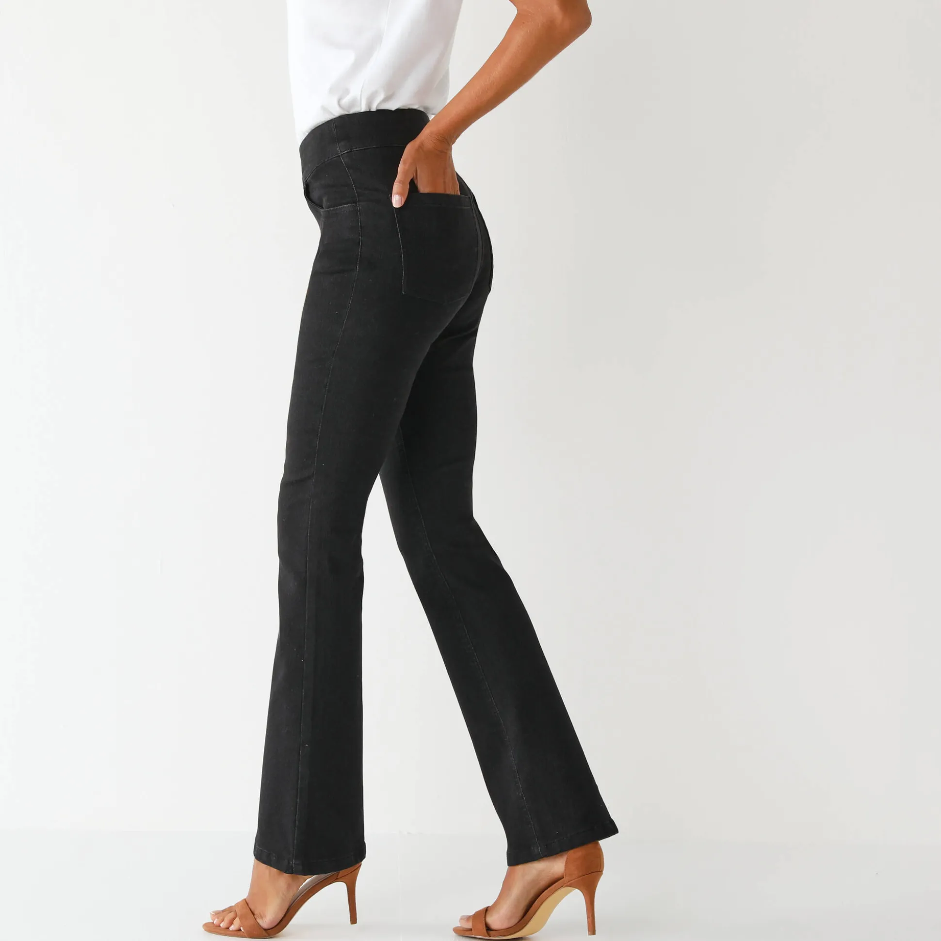 Ultracomfortabele bootcut jeans, grote lengte