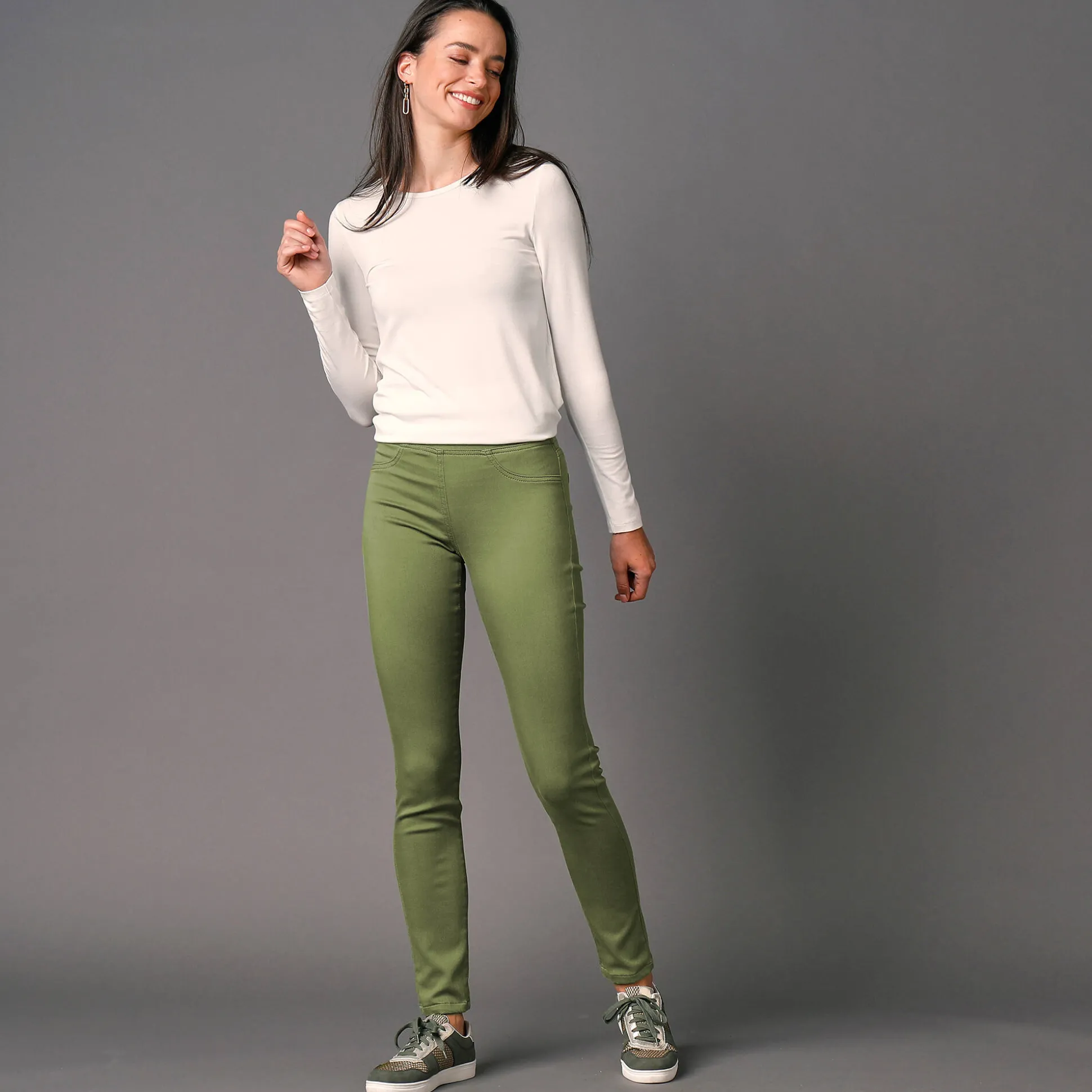 Ultracomfortabele jegging met elastische taille - kleine lengte