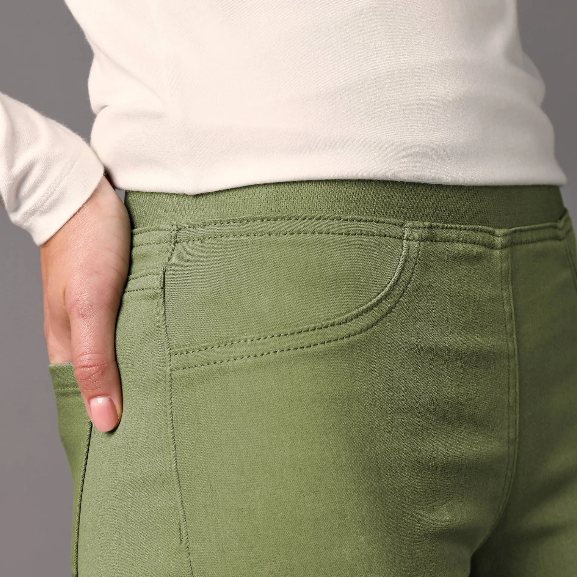 Ultracomfortabele jegging met elastische taille - kleine lengte