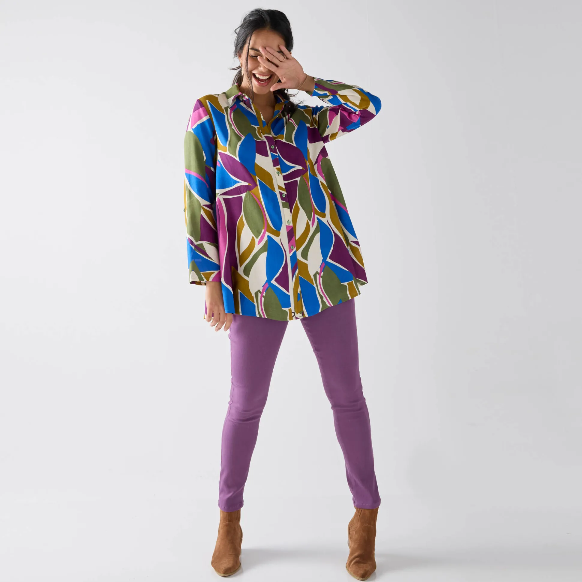 Ultracomfortabele jegging met elastische taille - grote lengte