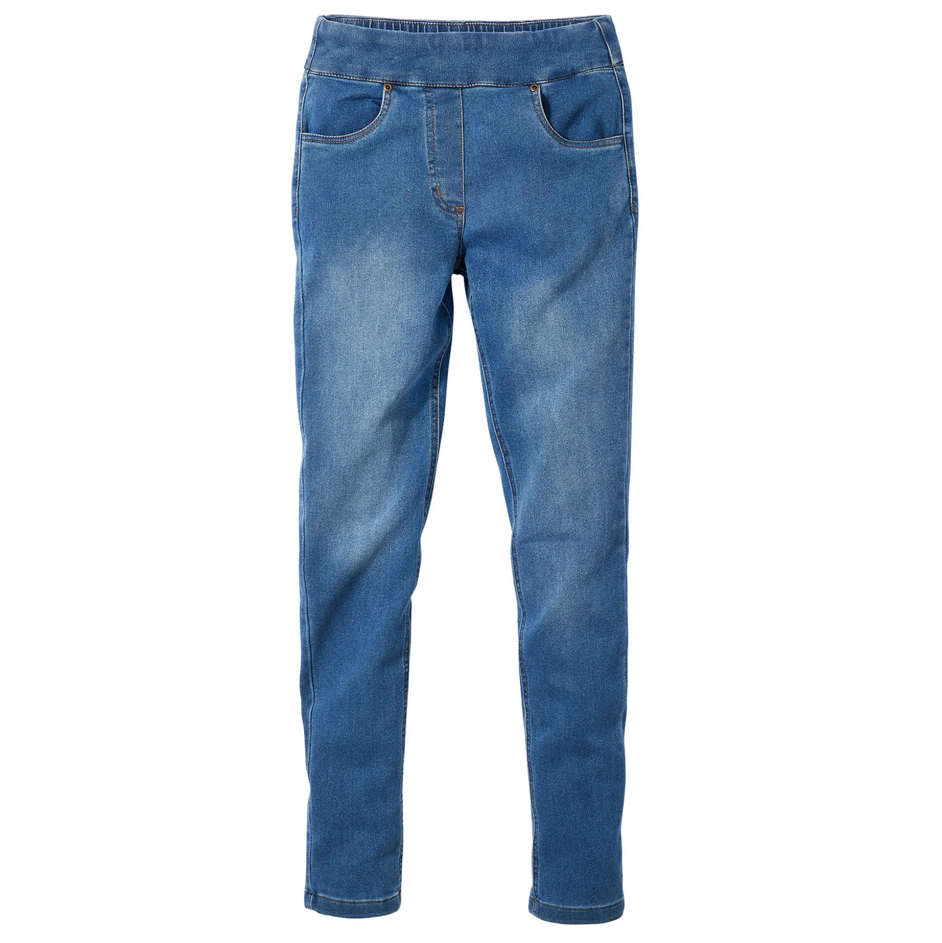 Ultrarekbare nauwsluitende jegging, tricot met jeansaspect