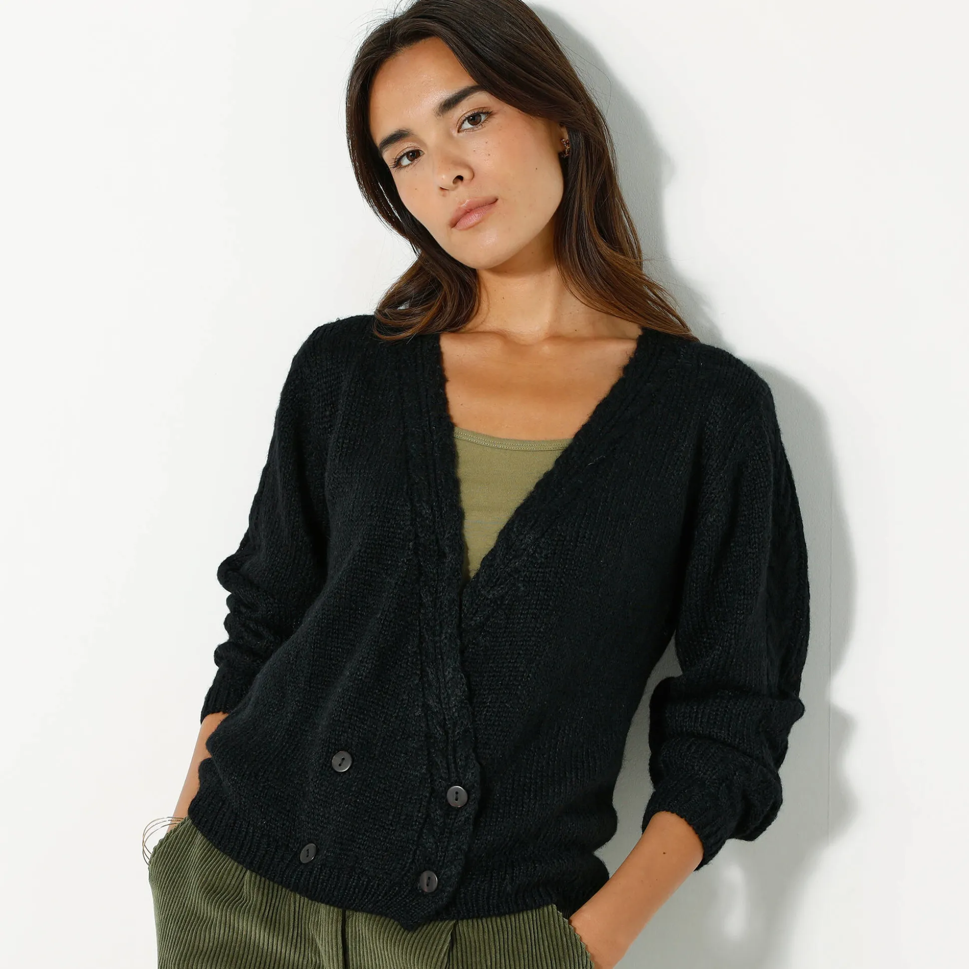 Vest in wikkelstijl