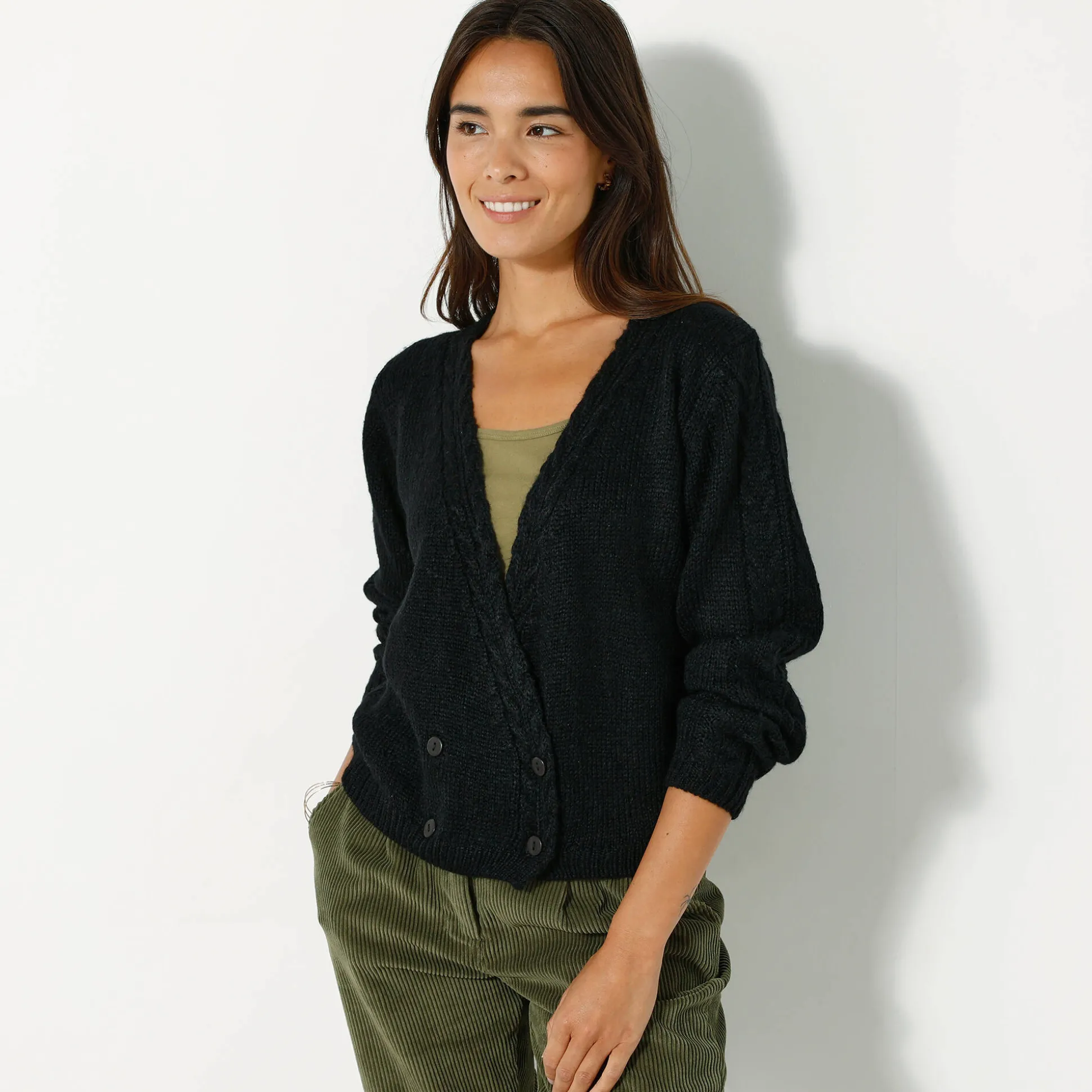Vest in wikkelstijl