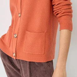 Vest met knopen en lange mouwen, fantasietricot