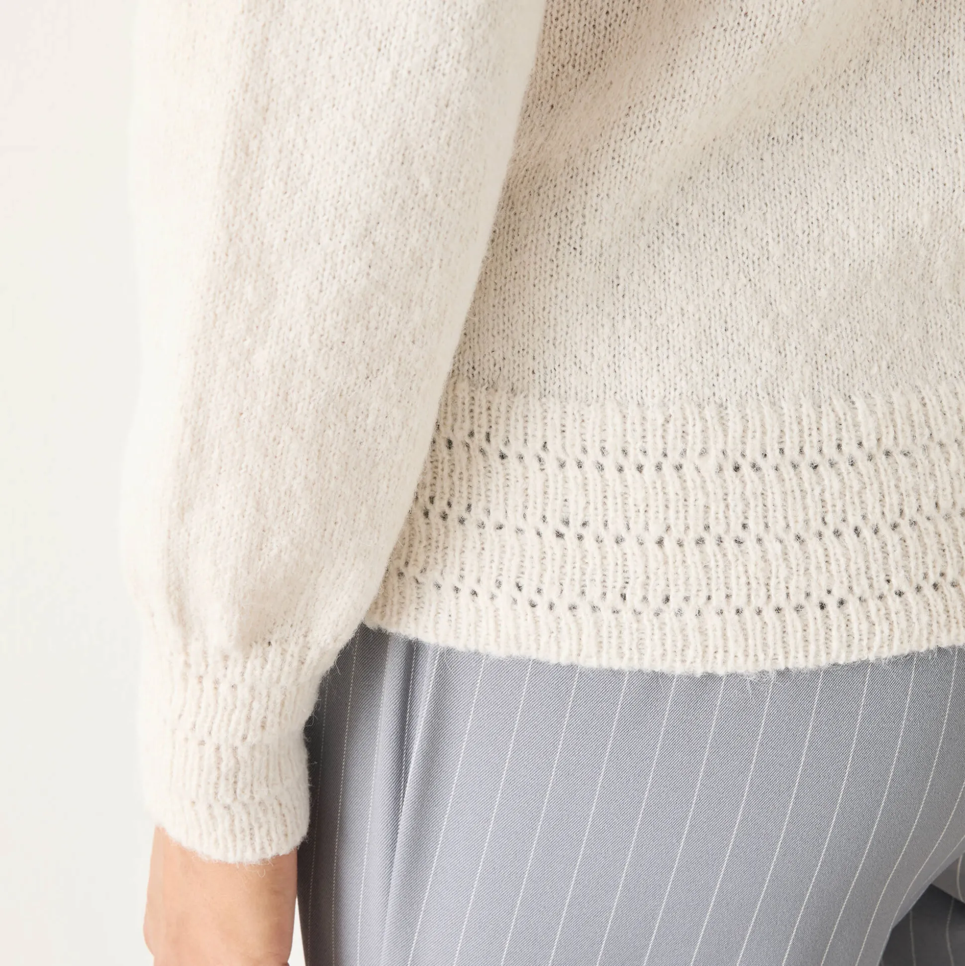 Vest met knopen en ronde hals, fantasietricot