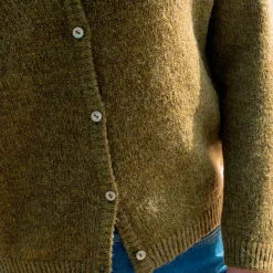 Vest met knopen, mix van wol en mohair