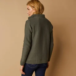 Vest met rits en pluchevoering, 30% wol
