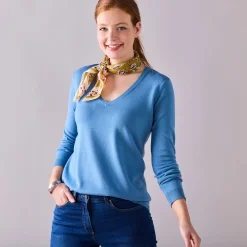 V-halstrui met lange mouwen